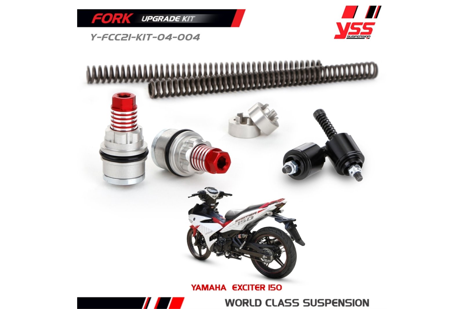 YSS Front Suspension Upgrade Kit - Yamaha T135/T150