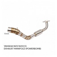 Stainless Steel Exhaust Manifold (Powerbomb)- Yamaha NVX/Aerox