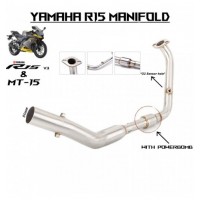 Stainless Steel Exhaust Manifold (Powerbomb) - Yamaha R15V3 / MT15 (VVA)