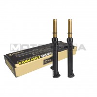 Tobaki Racing X Type Lowered Forks (Gold) - Yamaha Y15ZR/Y16ZR/Jupiter MX King/Exciter/Sniper/T150/T155