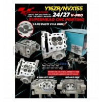 Hipower Racing Cylinder Head (VPRO)(27in/24ex) - Yamaha R15V3/MT-15/NVX/NMAX/T155 (VVA)