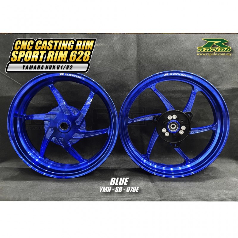 Nvx V2 Rim Rapido Wheels/Rims (2.50/3.50 x 14) - Yamaha NVX/Aerox V1/V2/V3