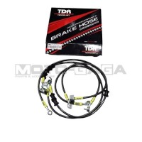 TDR Racing Braided brake hoses set (ABS) - Honda ADV/PCX 150/160